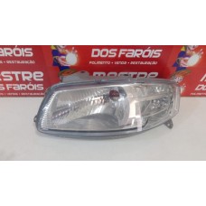 Farol Gol G4 Cromado Carcaça Cinza