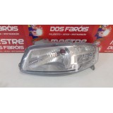 Farol Gol G4 Cromado Carcaça Cinza