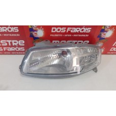 Farol Gol G4 Cromado Carcaça Cinza